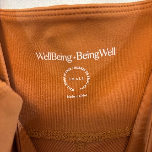 WELLBEING & BEINGWELL flow well fleur burnt orange jumpsuit NWOT - Picture 5 of 5